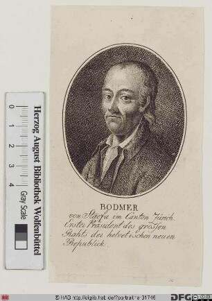 Bildnis Johann Jacob Bodmer (von Stäfa)