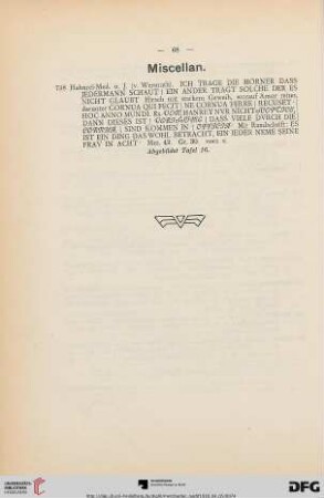 Miscellan (Nr. 738)
