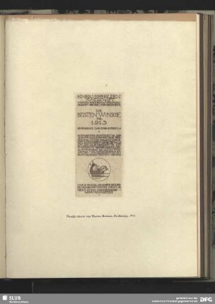 Neujahrskarte von Marcus Behmer