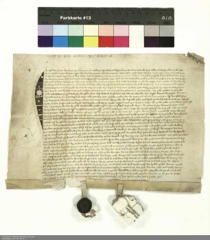 Apel und Reinhard von Haun verkaufen Giso von Haun, Dechant von Fulda, Einkünfte von der Mühle in Burghaun