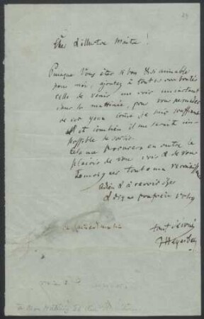 Giacomo Meyerbeer, Brief