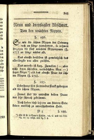 Neun und dreyßigster Abschnitt. Von den unächten Rippen.