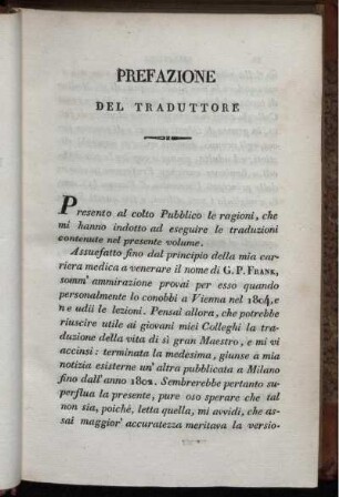 Prefazione del Traduttore