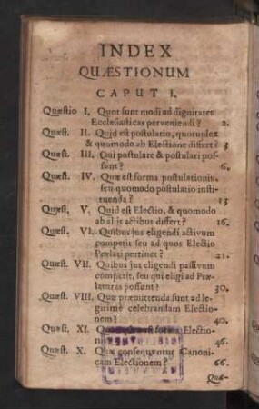 Index Quaestionum
