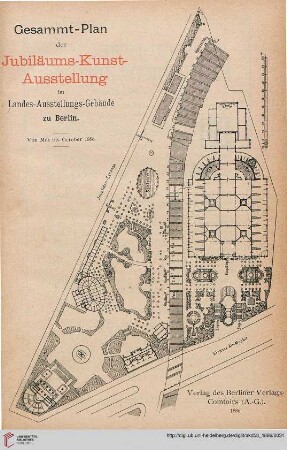 Gesammtplan der Jubiläums-Kunstausstellung im Landes-Ausstellungs-Gebäude zu Berlin