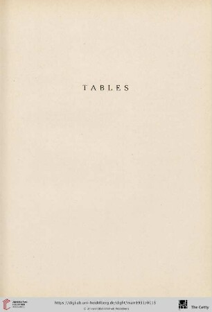 Tables