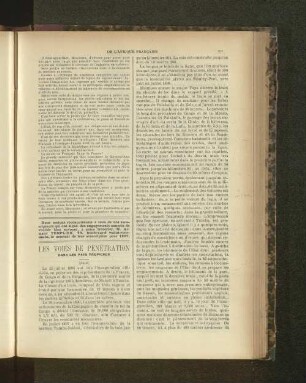 Les Voies De Pénétration.