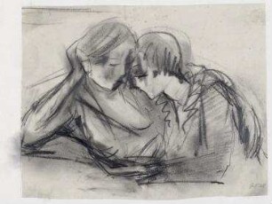 Rosa Nachthemd und schwarzer Pyjama