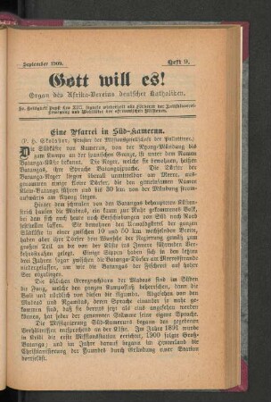 September 1909. Heft 9.