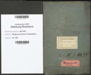 Verwaltungsberichte des Herrn Chef-Präsidenten. Bd. 5