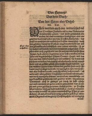 Das dritt Buch, Von Hexen oder Unholden