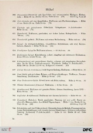 Möbel (Nr. 688-707)