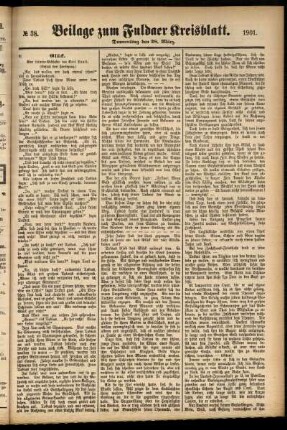 Zweite Ausgabe vom Donnerstag, den 28. März 1901.