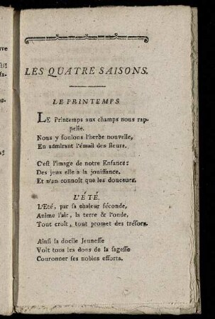 Les Quatre Saisons.