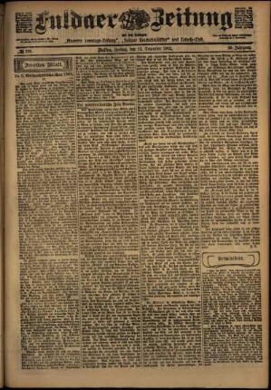 Zweite Ausgabe vom Freitag, den 12. Dezember 1902.