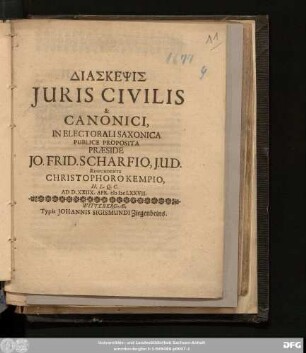 Diaskepsis Iuris Civilis & Canonici