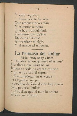 La Princesa del dollar