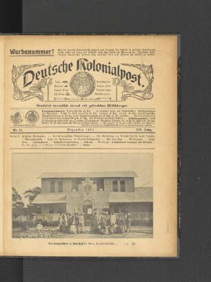 Nr. 12. Dezember 1913. VIII. Jahrg.