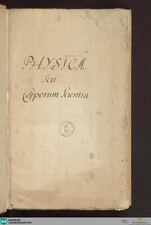 5/12: Physica s. corporum scientia- Cod. Ettenheim-Münste 103