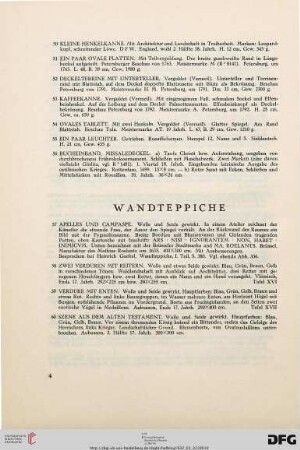 Wandteppiche (Nr. 57-60)