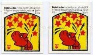 Festival des politischen Liedes, 9., Berlin, Aufkleber