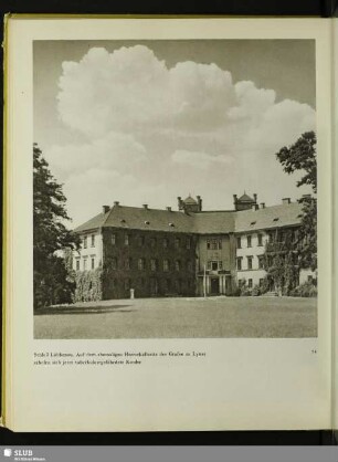 Schloss Lübbenau. Auf dem ehemaligen Herrschaftssitz des Grafen zu Lynar erholen sich jetzt tuberkulosegefährdete kinder
