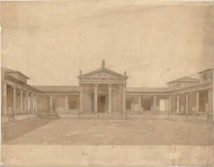 Thiersch, August ; Ägina (Griechenland); Ausgrabungen - Tempel (Perspektive)