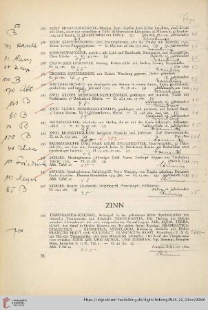 Zinn (Nr. 399-450)