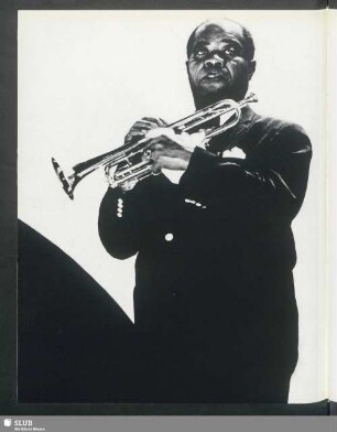 Louis Armstrong. Trompeter. 1961