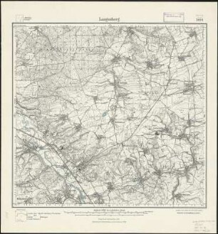 Meßtischblatt 2939 : Langenberg, 1928 : Langenberg. - Aufn. 1906, einz. Nachtr. 1928. - 1:25000. - [Berlin]: Reichsamt für Landesaufnahme, 1928. - 1 Kt.