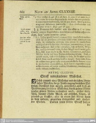 Artic. CLXXVIII. Straff unterstandener Missethat