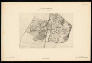 Weltausstellung, Berlin Monatskonkurrenz September 1892: Lageplan; Maßstabsleiste