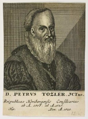 Bildnis des Petrvs Tozler