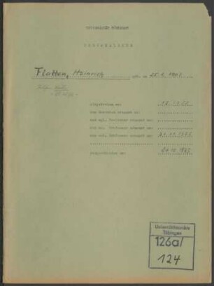 Flatten, Heinrich * 1907
