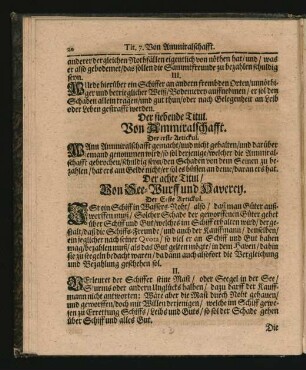 Der siebende Titul. Von Ammiralschafft