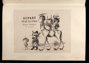 Départ pour la Syrie. Eugénie Badinguet et sa suite