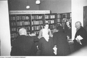 Dresden, Heidestraße, Kinderbücherei, November 1950