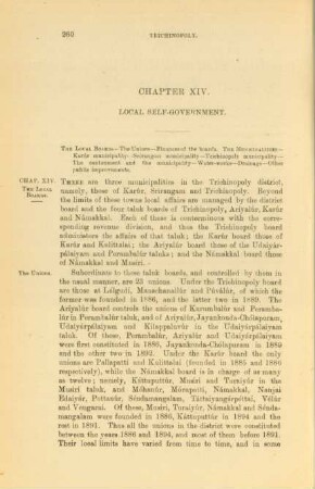 Chapter XIV. Local self-government