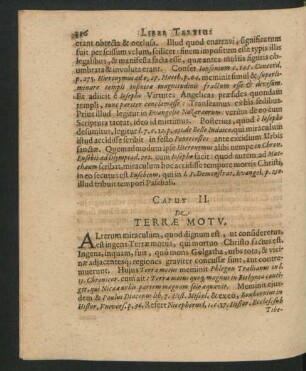 Caput II. De Terrae Motu.