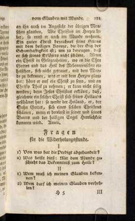 121-122, Fragen