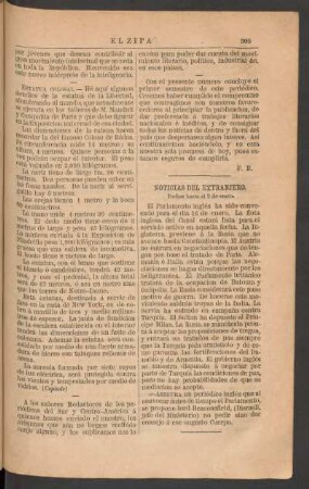 Noticias del extranjero.