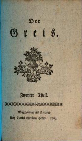 Der Greis. 2. 1763