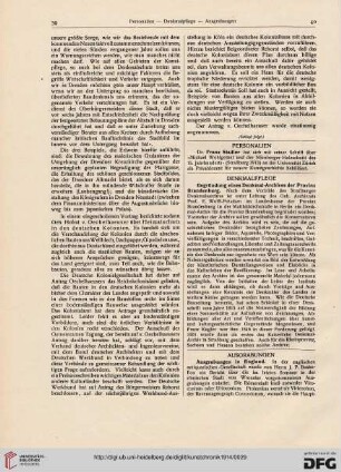 Verschiedenes / Inserate