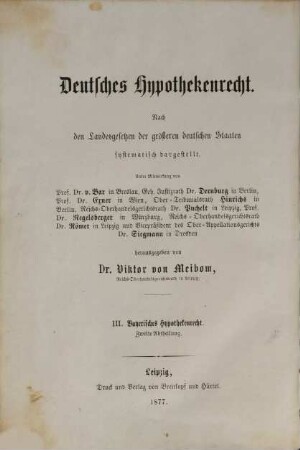 Das Bayerische Hypothekenrecht, 2