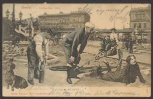 Ansichtskarte "Berliner Momentaufnahmen", Hallesches Tor