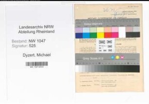 Entnazifizierung Michael Dyzert , geb. 27.08.1888 (Sekretaer)
