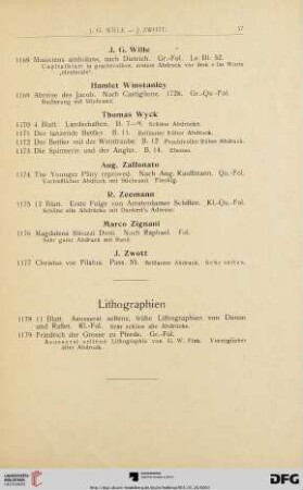Lithographien (Nr. 1178 - 1179)