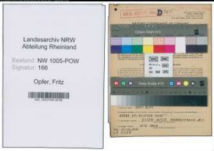 Entnazifizierung Fritz Opfer , geb. 07.05.1921 (Kraftfahrer)