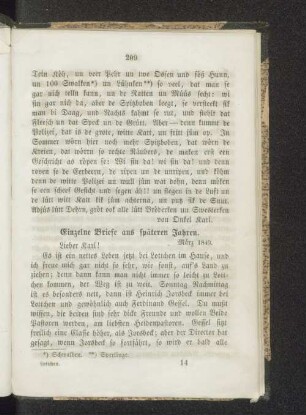 Einzelne Briefe aus späteren Jahren.