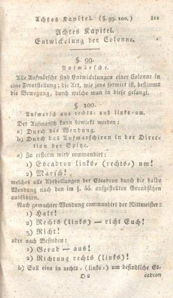 Achtes Kapitel. Entwickelung der Colonne.